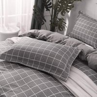 Parure de lit en microfibre imprimée 3D ultra douce et luxueuse avec fermeture éclair, motifs végétaux/dessins animés, écologique