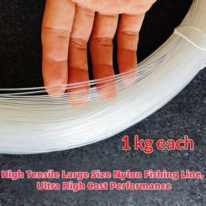 Hilo de Pesca de Nylon <span class=keywords><strong>Monofilamento</strong></span> de Alta Resistencia 0.5mm-3mm, Carrete de 1kg, para Pesca en Agua Salada, Pesca de Grandes Peces - Product Image 5