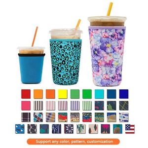Fundas para Vasos de Café Frío con Diseño Personalizado de Fábrica, Fundas Aislantes Reutilizables de Neopreno para Vasos de Café Helado - Product Image 3