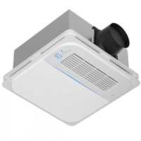 Ventilateur d'extraction domestique à haut débit d'air (CFM) avec haut-parleur Bluetooth, lumière d'ambiance RGB et capteur d'humidité, chauffage de salle de bain