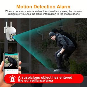 Caméra dôme CCTV 1080P HD IP67 étanche grand angle Vision nocturne projecteur réseau micro intégré prend en charge la carte mémoire cloud - Product Image 4