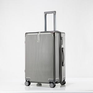 OEM Factory High Quality 20-Inch Aluminum Travel Luggage Troelly 360 Spinner Wheel TSA Lock Doubler Zipper ABS+<strong>PC</strong> Carry-On - Product Image 4