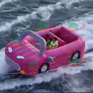 Bateau de <span class=keywords><strong>voiture</strong></span> flottant populaire personnalisé bateau à eau remorquable gonflable jeux d'eau gonflables - Product Image 2