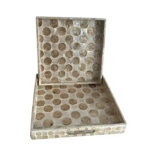 คุณภาพสูงที่ดีที่สุดขายมุกหรูหราเสิร์ฟถาด Handmade จากเวียดนาม - Product Image 3