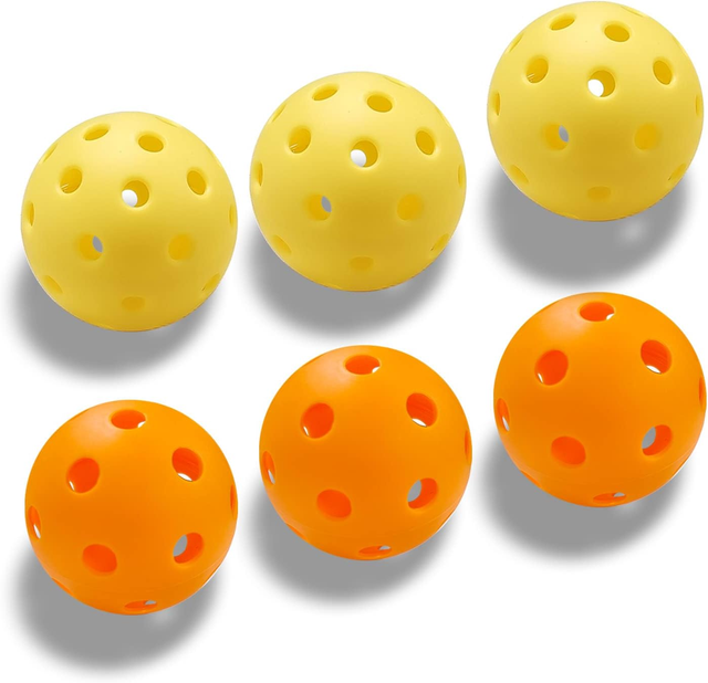 USAPA 40-Hole Neon Green PE Pickleball Balls-Professional Outdoor Use Straight Flight Custom Logo Colors 73-75.5mm Diameter