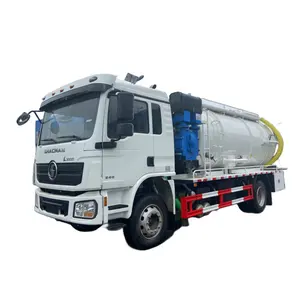 Cleaning vacuum suction truck source factory 10-15 cubic meters high pressure dredging truck Sewage suction truck price