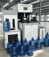 Machine de soufflage semi-automatique 20L pour préformes PET, pour seaux d'eau, bouteilles jetables recyclables, avec moteur et services de moulage sur mesure