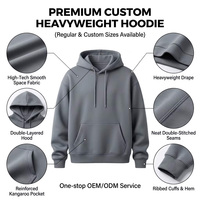 Sudadera con Capucha Personalizada de Alta Calidad, Elástica, de Spandex Grueso, Material de Primera Calidad, Sudadera para Hombre, Sudadera con Capucha Extra Grande para Invierno