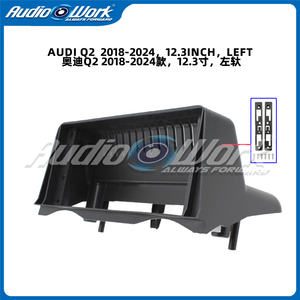 Para <span class=keywords><strong>Audi</strong></span> <span class=keywords><strong>Q2</strong></span> GA LHD 2018 2019 2020 <span class=keywords><strong>2021</strong></span> 2022 2023 2024, Estilo OEM, Negro Brillante, Kit de Marco de Tablero de Instrumentos de 12.3 Pulgadas de Ajuste Directo - Product Image 3