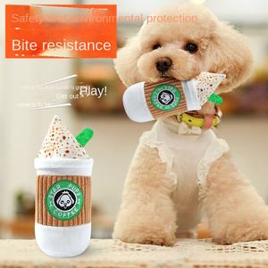 Peluche personalizado respetuoso con el medio ambiente divertido Squeak Pizza perro juguete entrenamiento interactivo mordedura resistente juguetes para mascotas lindo Corgi - Product Image 4