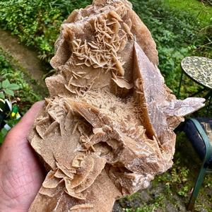 Espécimen de Piedra de Rosa del Desierto Natural, Hermosa Muestra Mineral de Rosa de Yeso para Colección, Adorno para el Hogar, Venta al por Mayor - Product Image 2