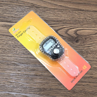 Compteur de Tasbih numérique de luxe en strass pour la prière musulmane, en forme d'anneau, en gros