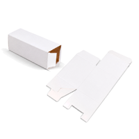 Boîtes cadeaux pliables en carton blanc personnalisées en gros, boîtes d'emballage imprimées avec logo pour cosmétiques et bougies