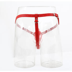 Silikon tragbare Penis Sex Artefakt Leder Strap-On Dildo PU Spaß Lederhose - Product Image 4