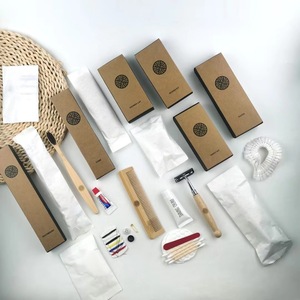 Tùy biến khách sạn tiện nghi dùng một lần nha khoa Kit khách sạn bàn chải đánh răng với kem đánh răng Kit Kraft hộp giấy đóng gói - Product Image 2