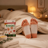 Emballage personnalisé OEM ODM, 10 pièces par boîte, soin du corps, relaxant, Kinoki Detox Foot Pad, patchs détoxifiants pour les pieds Kinoki