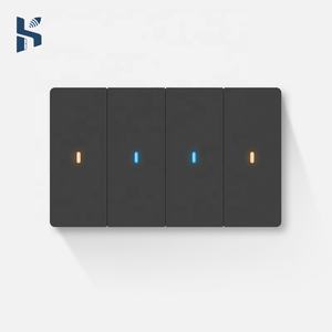 Interruptor de iluminación WiFi para el hogar Tuya Smart 4 Gang PC El interruptor de botón colabora con el asistente de <span class=keywords><strong>Google</strong></span> Alexa - Product Image 1