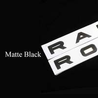 Emblème de voiture en lettres chromées noires ABS pour Range Rover, badge de coffre, calandre avant, couvercle de capot, accessoires autocollants pour Range Rover