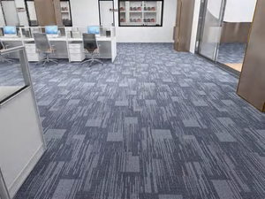 Alfombra Decorativa Ecológica de PP de Último Diseño, Alfombra Comercial para Oficina, Baldosas de Alfombra de Alta Densidad Resistentes al Fuego - Product Image 2