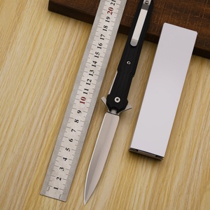 Couteau pliant tactique d'extérieur de qualité industrielle OEM personnalisable, lame en alliage de zinc, manche en plastique Rozas pour le camping et la survie - Product Image 1