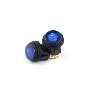 Interrupteur à bascule miniature rond à 4 broches T125 55 1e4 250v 21*15 Mini blanc LED On-on r11 T105/2 broches 16a 250v 3 voies 20mm montage fileté - Product Image 5