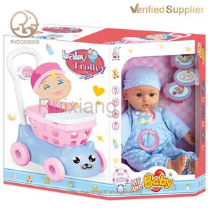 Juego <span class=keywords><strong>de</strong></span> <span class=keywords><strong>muñecas</strong></span> Reborn pequeñas <span class=keywords><strong>de</strong></span> 16 pulgadas Unisex con cochecito para jugar con música y juguete educativo para casa <span class=keywords><strong>de</strong></span> juegos alimentación <span class=keywords><strong>de</strong></span> plástico suave - Product Image 6