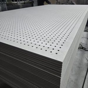Panel de Silicato de Calcio Perforado de Alta Densidad con Orificios Grandes para Revestimiento Acústico de Paredes en Auditorios y Teatros - Product Image 2