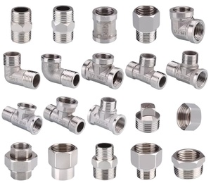Materials Stainless Steel Threaded Plumbing Ss304/316 Sanitary Pipe Fittings Union Elbow For Water Supply