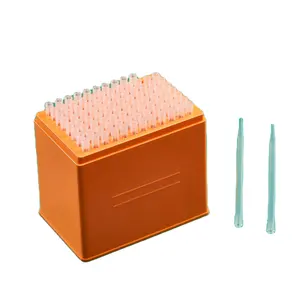 Beckman-Style Plastic 96 Well Hole Box Pipette Tips 1250ul Lab For DNase RNase Free