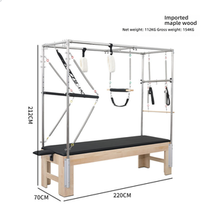 Cama Cadillac de Lujo y Duradera para Yoga y Pilates, Equipo de Salud para Estudio de Pilates, Color Blanco Arce E22 - Product Image 1