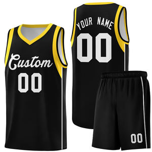 Custom Desain grosir Retro cetak keranjang bola rompi rompi <span class=keywords><strong>Set</strong></span> kemeja pria bernapas seragam Basket Jersey - Product Image 3