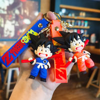 Cartoon Dragon Ball Silikon-Gel Niedlicher Stil Goldener Reif Auto-Schlüsselanhänger Kleines Geschenk Anhänger Puppe