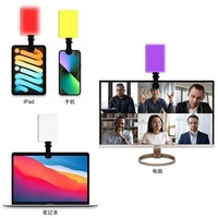 Lampe LED RGB compacte à clipser pour selfie, idéale pour ordinateur portable, iPhone, éclairage vidéo, lumière pour caméra, smartphone et diffusion en direct – Vente Flash