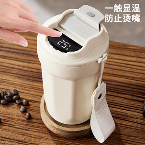 Tasse à café intelligente avec affichage de la température, en acier inoxydable 316, isotherme, avec écran numérique, pour femmes et cadeaux d'affaires - Product Image 2
