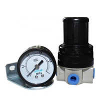 Vanne de réduction de pression d'air série AirTAC SDR, régulateur pneumatique avec manomètre et support pour le contrôle de l'air comprimé
