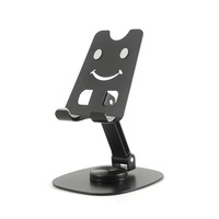 Nouveau support de téléphone portable en alliage d'aluminium à 360 degrés, pliable, réglable en hauteur, support de tablette paresseux pour bureau, fixation tableau de bord