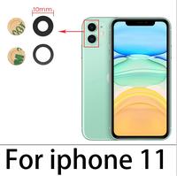 Lentille de caméra arrière en verre avec autocollant pour iPhone 6 6s Plus 7 7 Plus 8 8 Plus 11 Pro Max X XS XR XS Max pièces de réparation