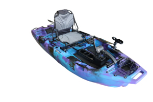 Kayak modulaire monoplace pliable VK-45 de 2,5 m avec système à double pédale, coque en HDPE de haute qualité de petite taille pour la pêche - Product Image 2
