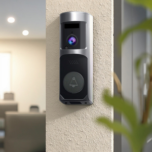 Caméra intelligente de sonnette stabilisée à cardan alimentée par batterie WiFi avec vision nocturne - Product Image 1