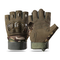 Nouveaux gants tactiques: demi-doigt d'été en plein air, coque dure résistante à l'usure, absorbant les chocs, antidérapante pour le cyclisme