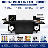 Nouvelle imprimante numérique à jet d'encre UV automatique haute vitesse 600 DPI 50m/min pour étiquettes de boissons, cosmétiques, produits électroniques et de santé