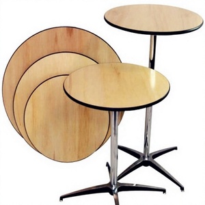 Mesa de <span class=keywords><strong>Bar</strong></span> Redonda de Madera Desmontable, Mesas de Cóctel <span class=keywords><strong>Gastro</strong></span> Stehtisch con Pilar Intercambiable para Alquiler en Eventos Alemanes - Product Image 3