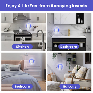 Trong nhà UV LED Côn Trùng Keo Bẫy Fly Catcher tường Pest Repellent Moth Killer cắm trong điện Fly dính bẫy - Product Image 6