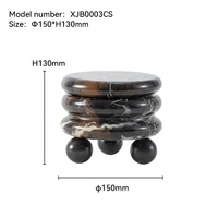 Pot de rangement en marbre et métal OEM ODM, couleur personnalisée, design moderne, qualité supérieure, 2 tailles disponibles, métal pour pieds, pour la maison
