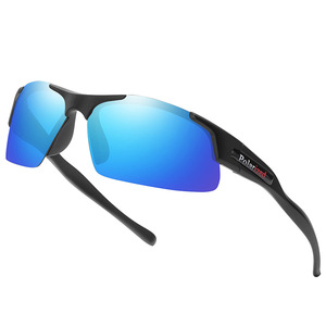 Gafas de Sol Polarizadas Cuadradas para Hombre, Lentes TAC con Protección UV400, Montura de PC Negra, Gafas Deportivas para Ciclismo, Conducción y Pesca - Product Image 3