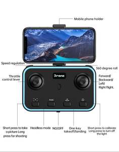 Doté de RC <span class=keywords><strong>JJ</strong></span> H111 Drone WIFI FPV Drone Quadcopter Dual 4K HD Camera Altitude Hold Optical Flow Positioning Foldable Design - Product Image 5