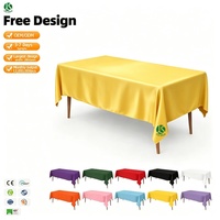 Nappe rectangulaire en plastique personnalisée, bon marché, jetable, pour cuisine, nappe personnalisée, imperméable, résistante à l'huile