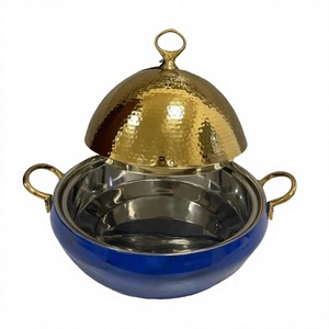 Calentador de Alimentos Metálico de Lujo, Cazuela de Diseño Artesanal, Clásica y Elegante, Nueva Olla Metálica - Product Image 1