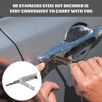 Kit de Herramientas Profesional para Cerrajeros, Decodificador de Llaves Universal de Acero Inoxidable SS002 Pro SS001 Pro con Escala para Abrir Puertas de Casa