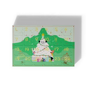 New Design Customized Luxury Kid Toy Christmas Countdown Gift <strong>Box</strong> Recyclable Surprise Hand Tear Paper Boxes - Product Image 3